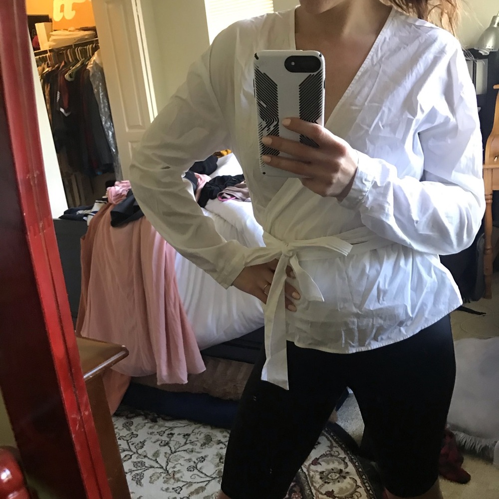 A New Day white wrap shirt - Picture 9 of 10